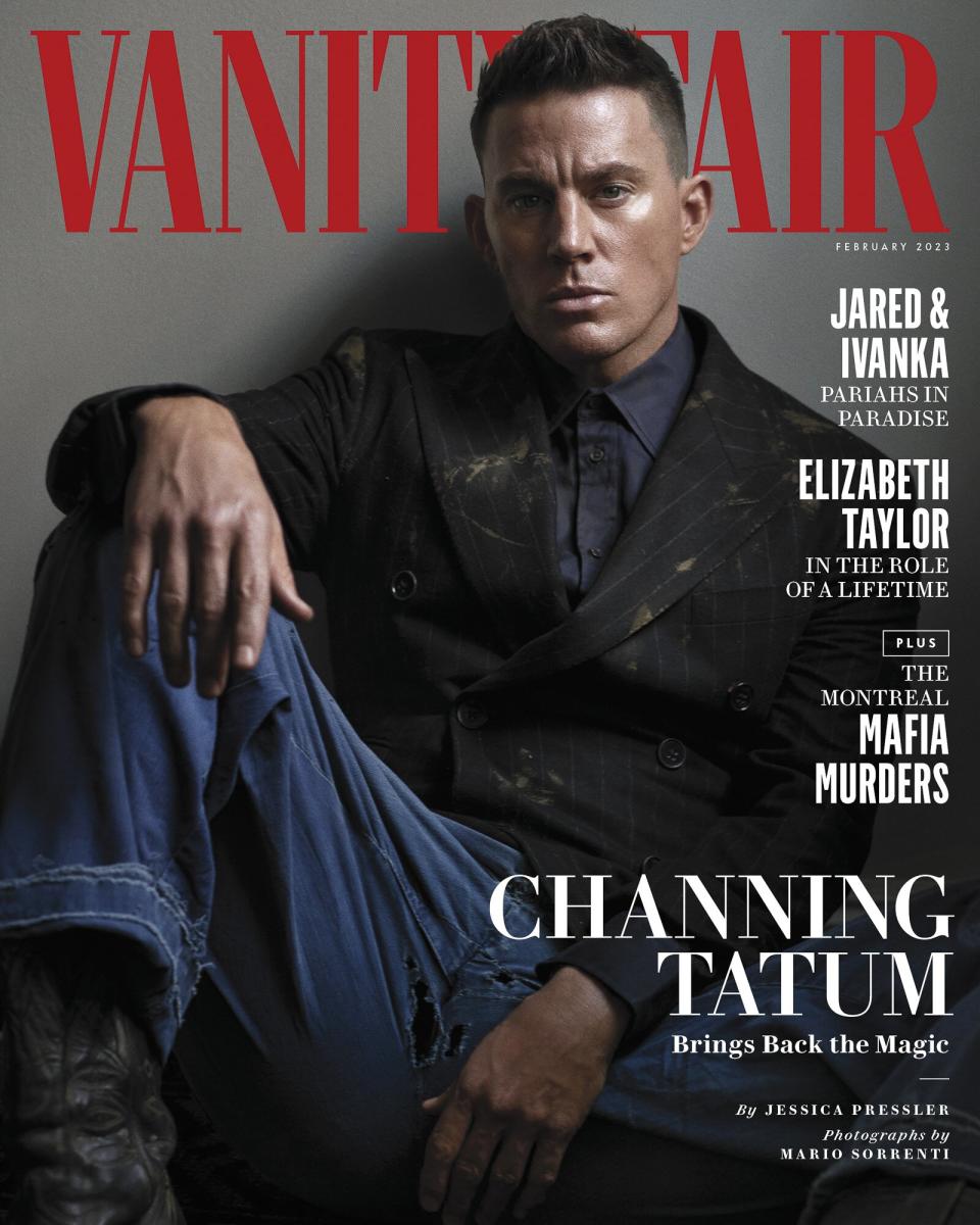 Channing Tatum on the Febuary 2023 issue of Vanity Fair