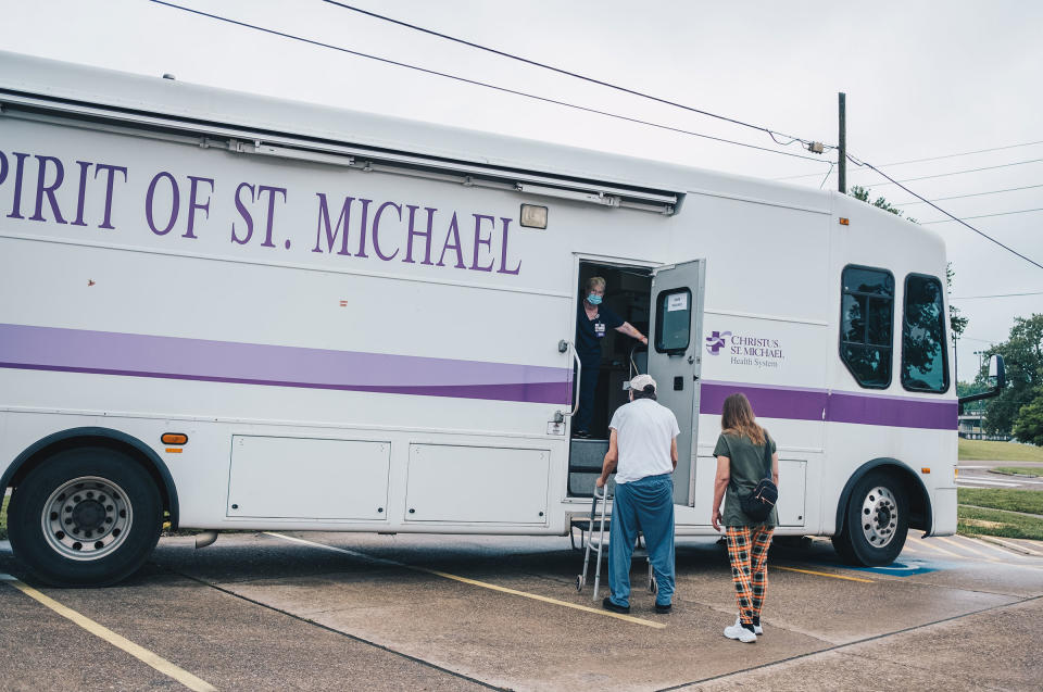 The Christus St. Michael mobile health unit gives out COVID-19 vaccines<span class="copyright">Khadija Farah for TIME</span>