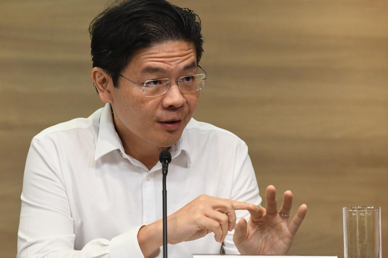 Finance Minister Lawrence Wong. (AFP via Getty Images file photo)