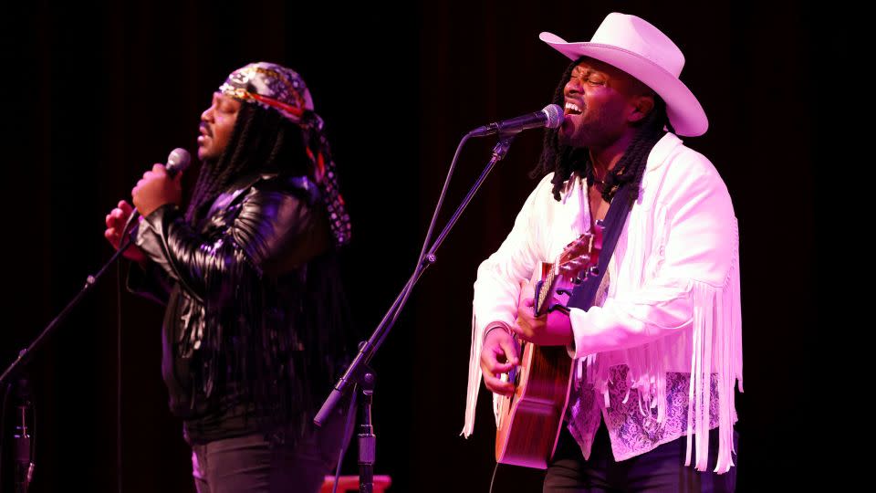 Derek Campbell and Brandon Campbell of The Kentucky Gentlemen perform at City Winery Nashville on August 15, 2023 in Nashville. - Jason Kempin/Getty Images