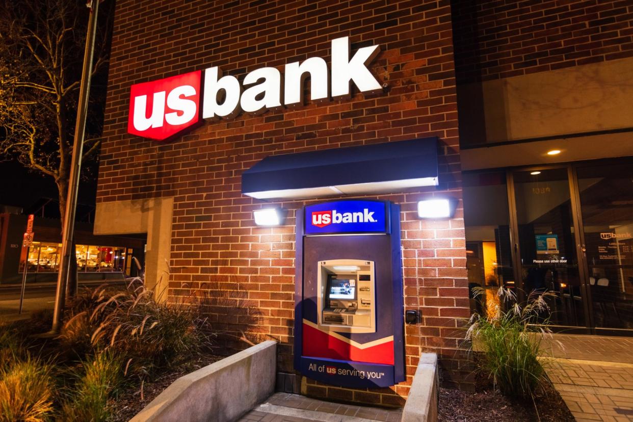 Dec 21, 2019 San Jose / CA / USA - US Bank branch located South San Francisco Bay Area; U.