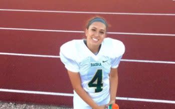 This teenager just became the first-ever woman to win a football scholarship