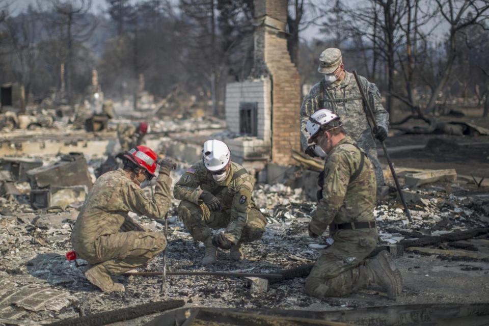 At least 40 people have lost their lives in the California wildfires (Getty)