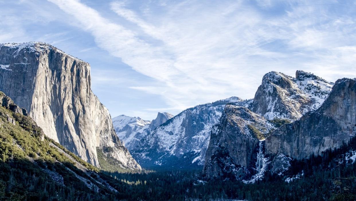 El Capitan, Half Dome and Bridalveil Fall