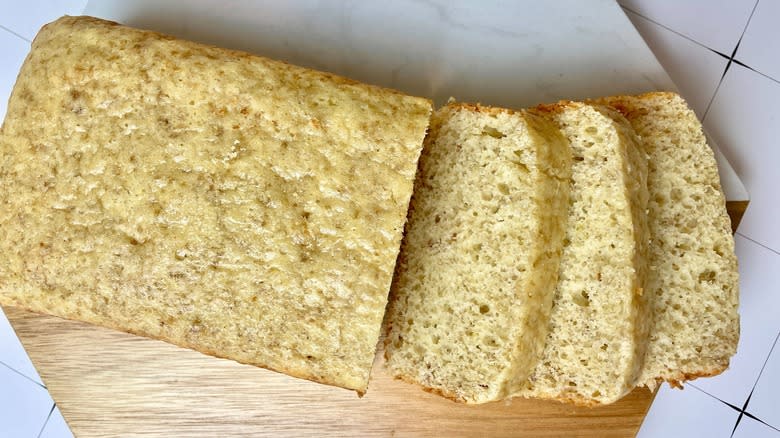 A loaf of Jiffy Banana Muffin Mix