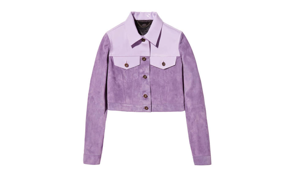 Burberry Prorsum Cropped Suede Jacket