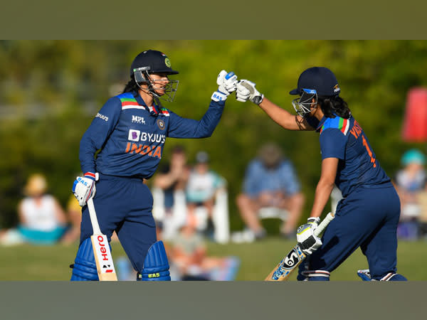 Smriti Mandhana in action (Photo/ ICC Twitter)