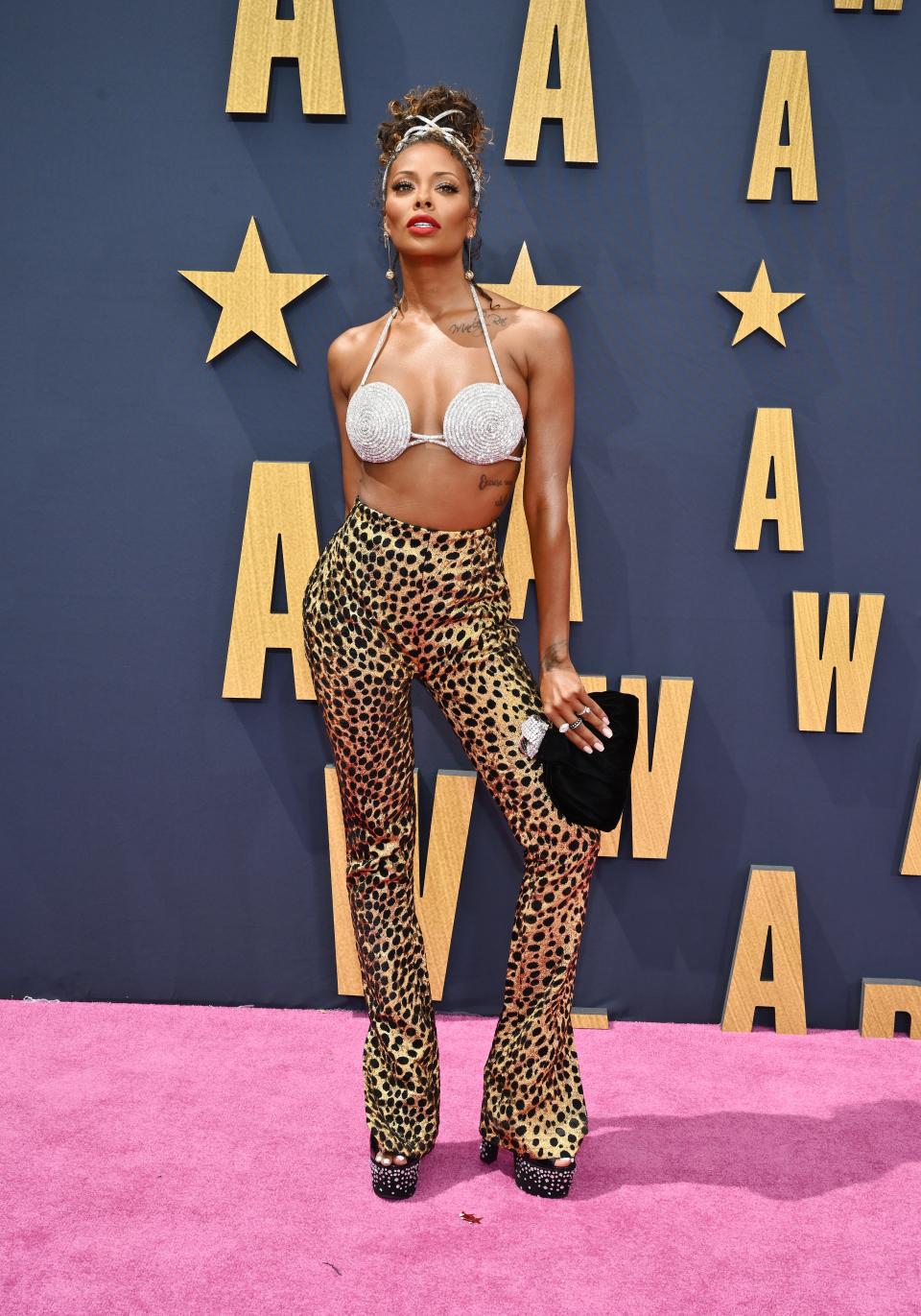 Eva Marcille attends the 2023 BET Awards.