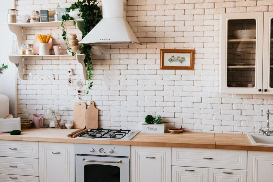 Clean kitchen space