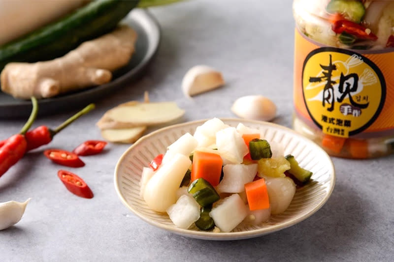 圖中商品為港式泡菜，圖片由靚 手作 韓式泡菜提供