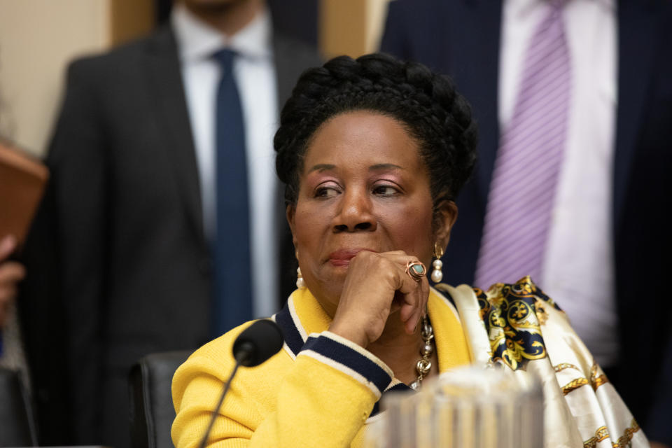 Rep. Sheila Jackson Lee (D-TX) listens during a House Judiciary Subcommittee hearing about reparations for the descendants of slaves on Wednesday June 19, 2019.  (Photo by Cheriss May/NurPhoto)