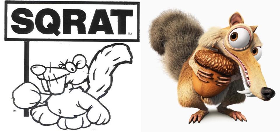 Sqrat and Scrat sidy-by-side