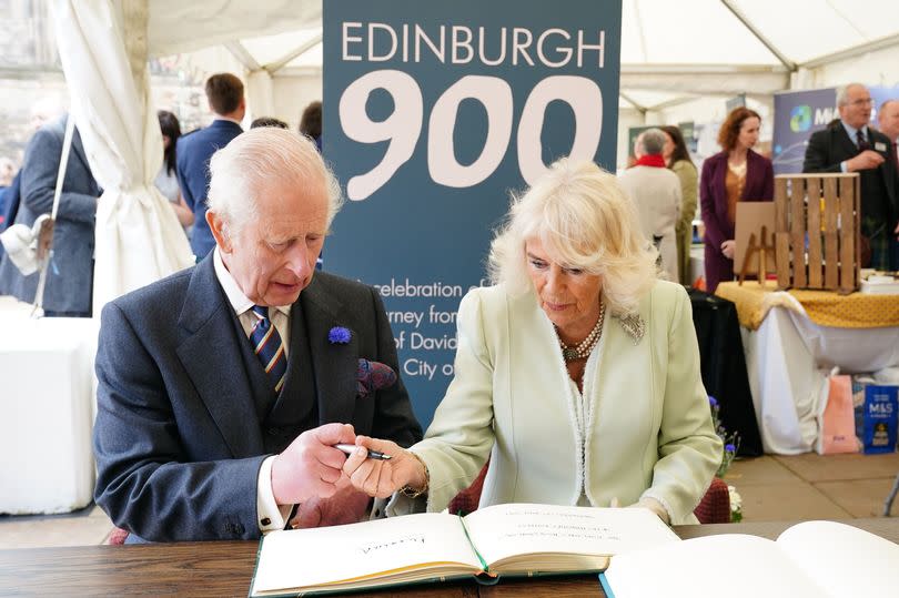 King Charles III and Queen Camilla attend the celebration to mark the 900th Anniversary of the City of Edinburgh