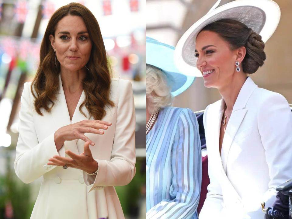 Kate Middleton rewore a 2021 Alexander McQueen look to this year's Trooping the Colour.