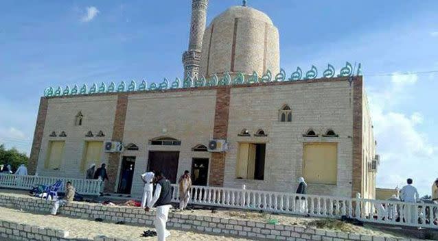 More than 200 people were killed when militants attacked the mosque in the Sinai Peninsula, Egypt. Photo: AP