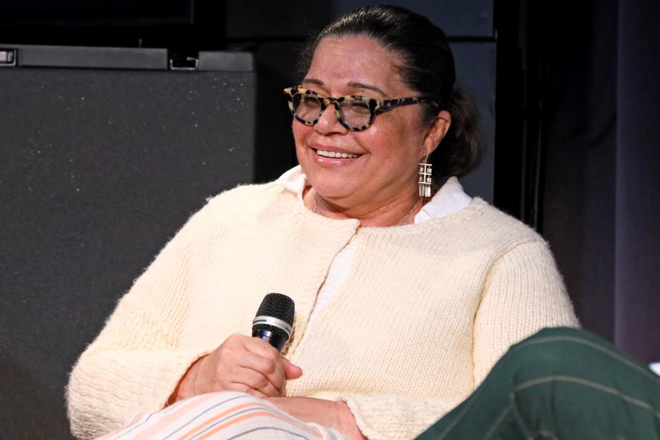 Jan Gaye speaks onstage at An Evening With Marvin Gaye's You're The Man at the GRAMMY Museum on April 02, 2019 in Los Angeles, California.