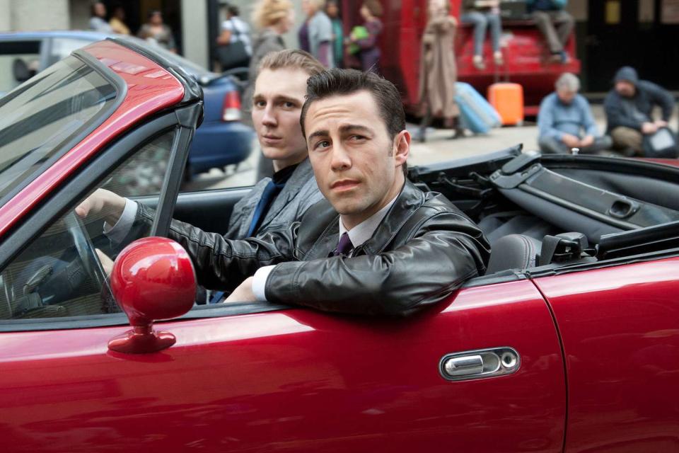 Looper (2012) Paul Dano (L) and Joseph Gordon-Levitt