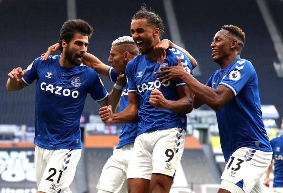 Everton celebrate against Spurs (Getty Images)