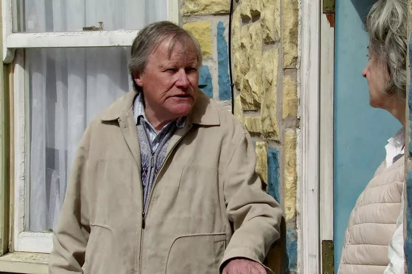 When Roy Cropper [DAVID NEILSON] tells Evelyn Plummer [MAURENN LIPMAN] that hes feeling a lot better and its time Freddie moved back home she does her best to disguise her sadness.