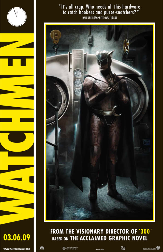 Watchmen Production Stills Poster Warner Bros. 2009