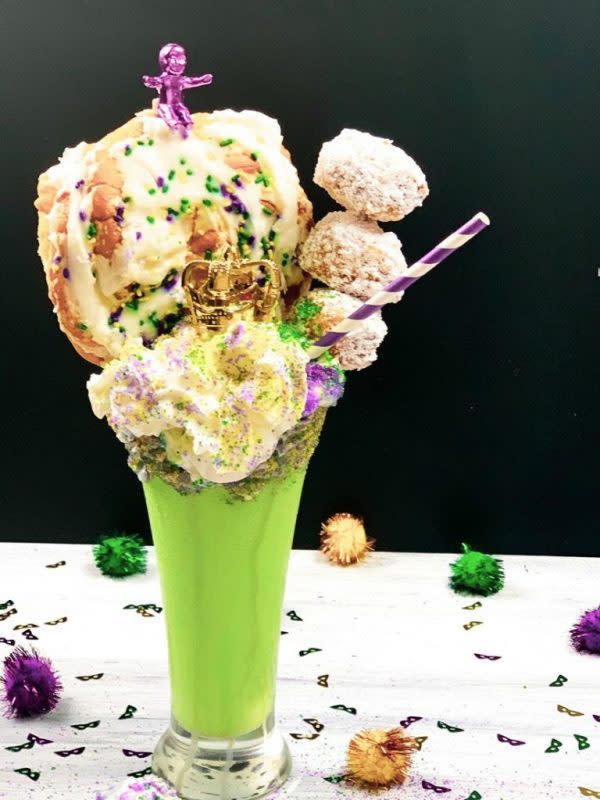 <p>This Ole Mom</p><p>This milkshake is crazy big with crazy big flavors. Of course, you wouldn’t expect anything less from a milkshake that has been named after a day like Fat Tuesday.</p><p><strong>Get the recipe: </strong><strong><a href="https://www.thisolemom.com/mardi-gras-king-cake-milkshake/" rel="nofollow noopener" target="_blank" data-ylk="slk:King Cake Milkshake;elm:context_link;itc:0;sec:content-canvas" class="link rapid-noclick-resp">King Cake Milkshake</a></strong></p>