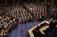 Israeli Prime Minister Benjamin Netanyahu addresses a joint meeting of Congress in the House Chamber on Capitol Hill in Washington, March 3, 2015. REUTERS/Joshua Roberts