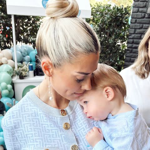 <p>Heather Rae El Moussa/Instagram</p> Heather Rae El Moussa matching and son Tristan