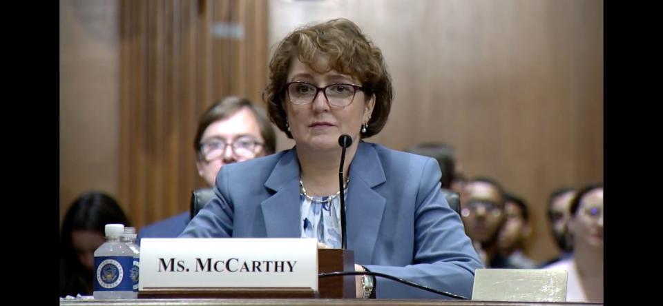 Kidney transplant recipient Molly McCarthy testified before Congress in late August.