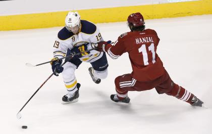 The Sabres and Coyotes look like last-place teams, but which one will get the first overall draft pick? (AP)