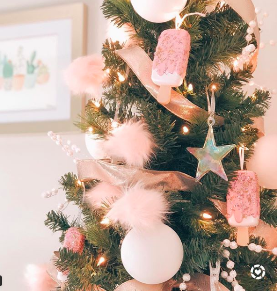 Ice Cream Christmas tree close-up