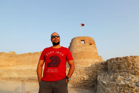 Banker and blogger Mohammed Ateeq poses for a photograph in Manama, Bahrain, May 13, 2017. REUTERS/Hamad I Mohammed