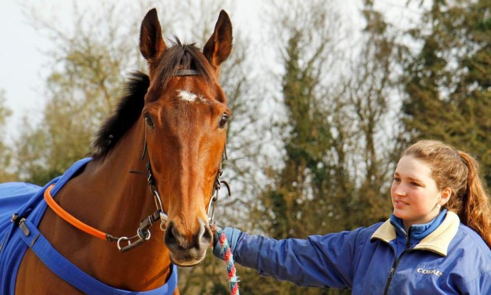 Cue Card at Colin Tizzard’s stables