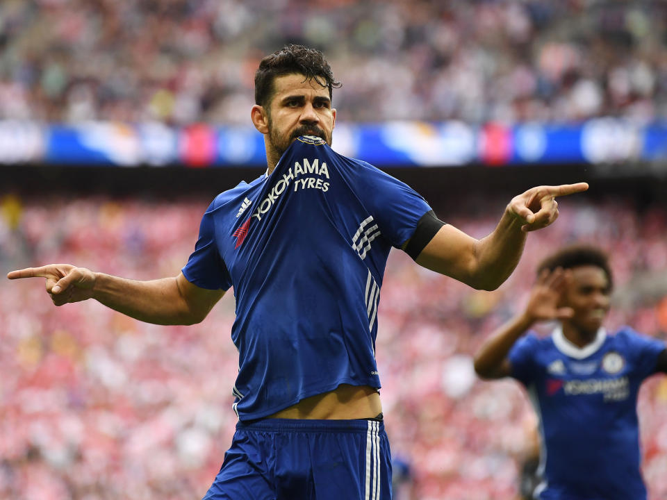 Diego Costa said after Saturday's final he would only leave Chelsea for Atletico: Getty