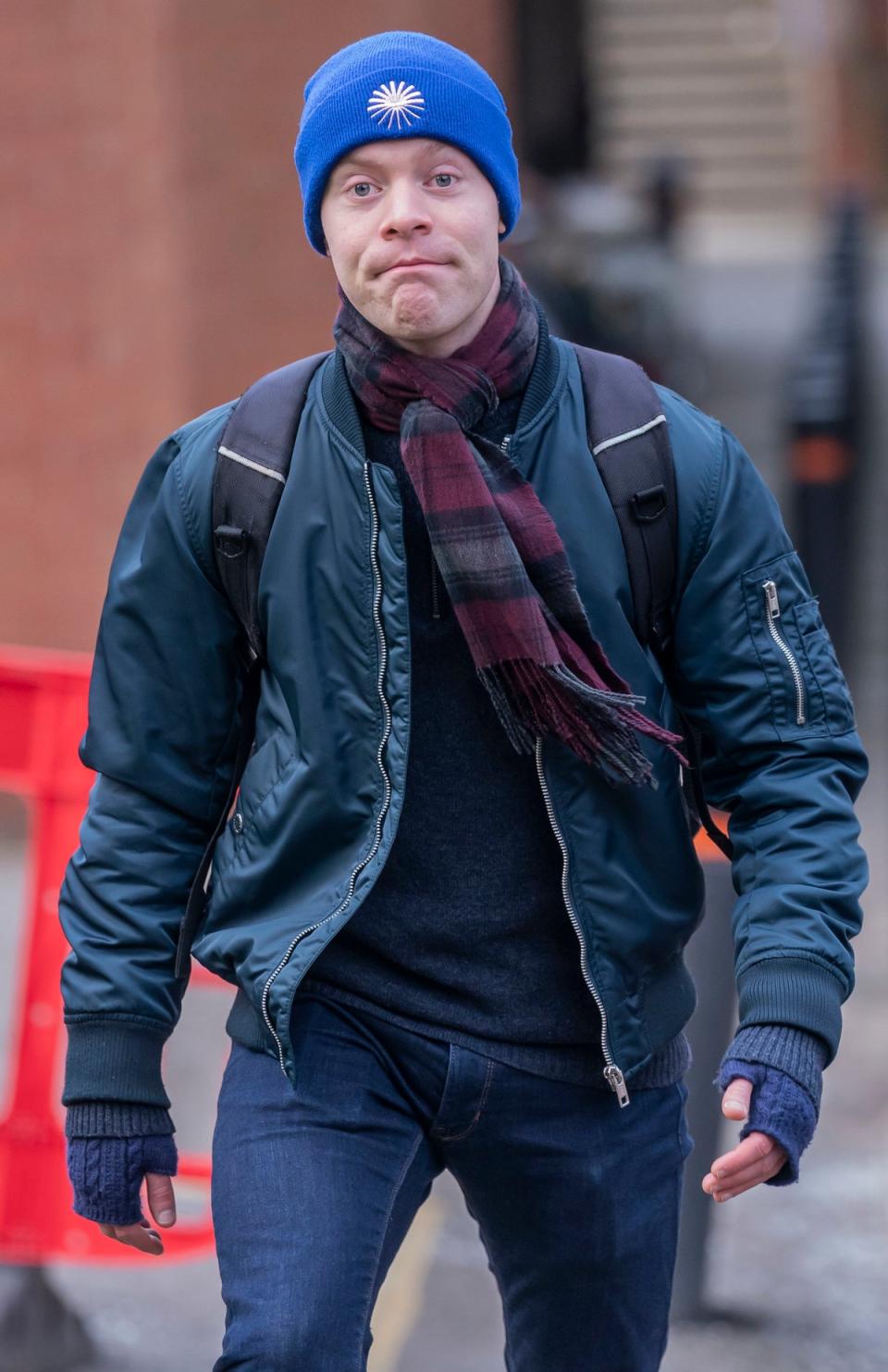 Just Stop Oil activist Eddie Whittingham arriving at Sheffield Magistrates' Court (PA)