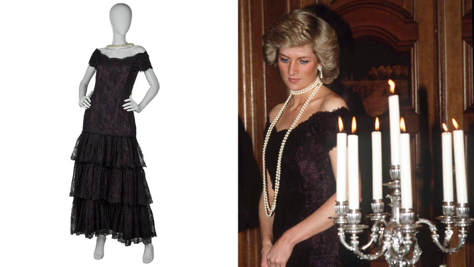 Princess Diana Victor Edelstein evening dress designed by