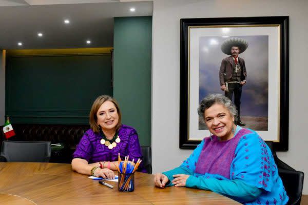 Xóchitl Gálvez sostuvo un encuentro con Beatriz Paredes en la sede nacional del PRI tras la declinación.