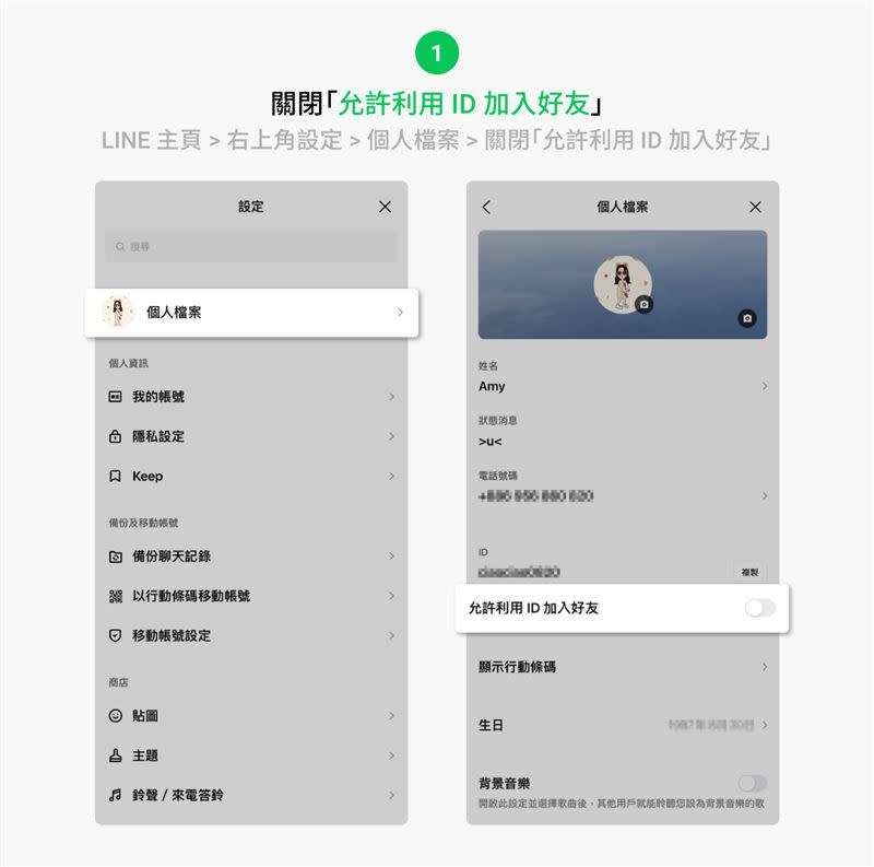  按照這些步驟可管控別人加您為好友的數量。（圖／LINE提供）