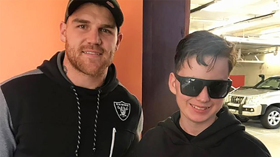 Josh Dugan will be raising money in memory of Gabe for Bears Cottage where the young boy spent the final few weeks of his life. (Image: _duges13)