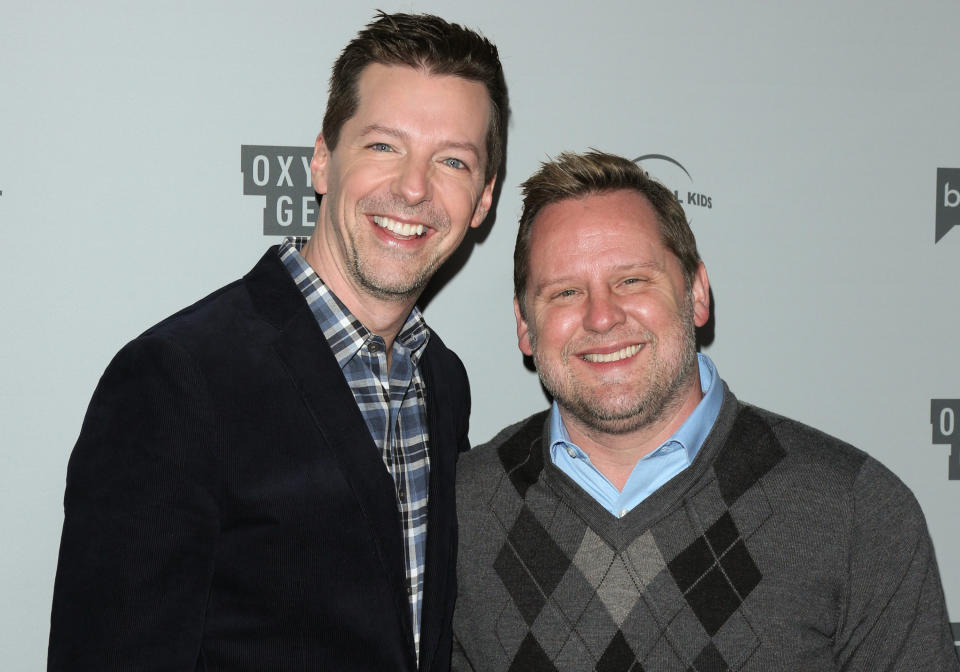 Hayes and his husband, composer Scott Icenogle, whom he married in 2014. (Photo: Paul Archuleta/FilmMagic via Getty Images)