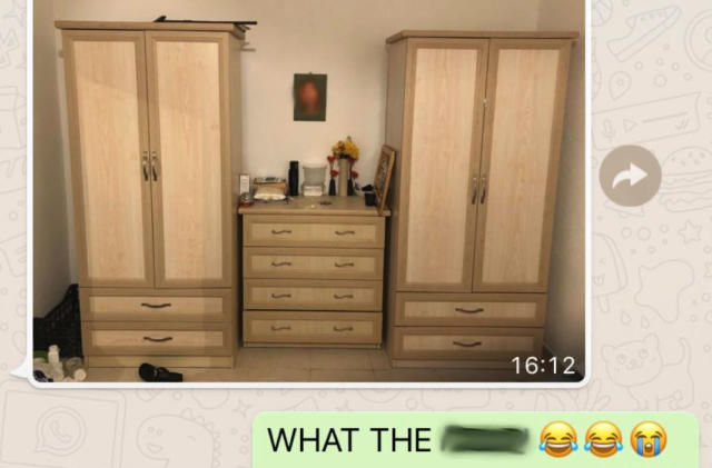 Woman selling furniture accidentally uploads revealing pic