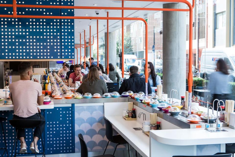The boss of Yo! Sushi says Londoners are enjoying a "golden time" for food