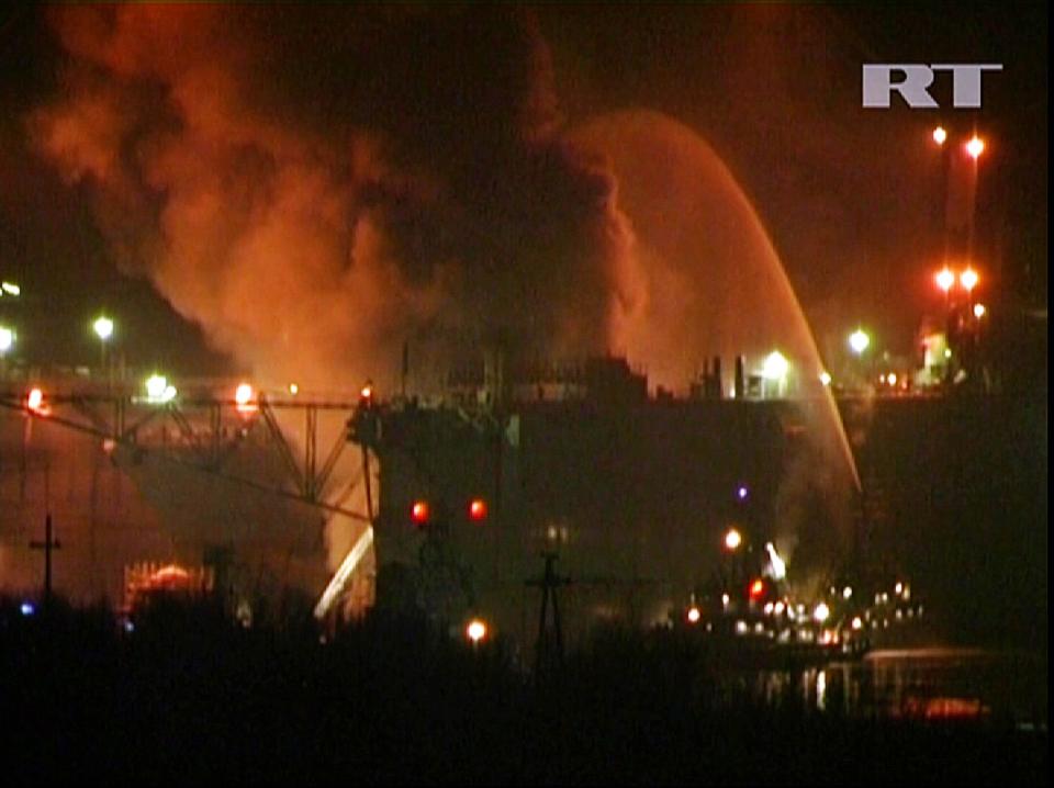 Russian Navy submarine Yekaterinburg fire