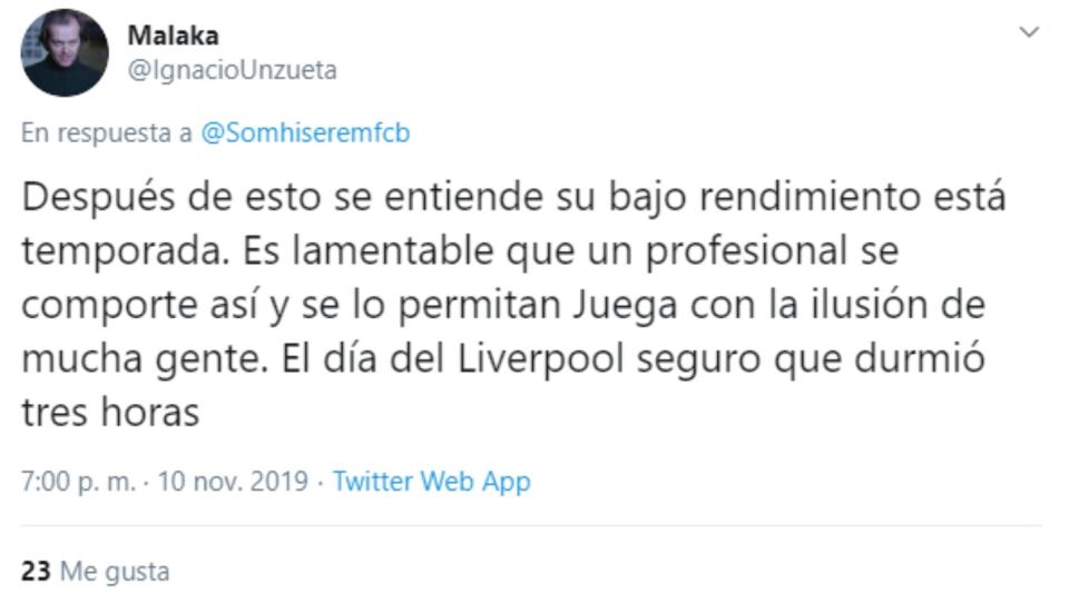 Los culés estallan contra Piqué después de que reconozca que solo duerme cuatro o cinco horas al día