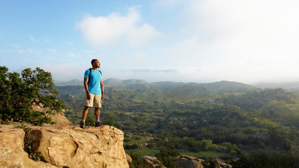 Man hiking