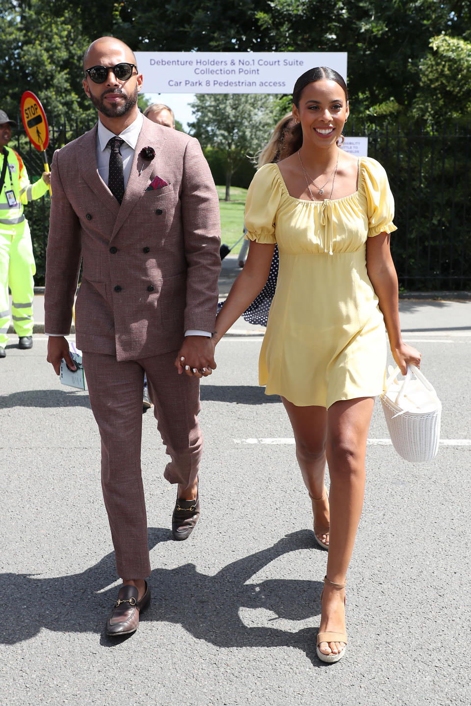 Day one of Wimbledon 2019: Marvin and Rochelle Humes