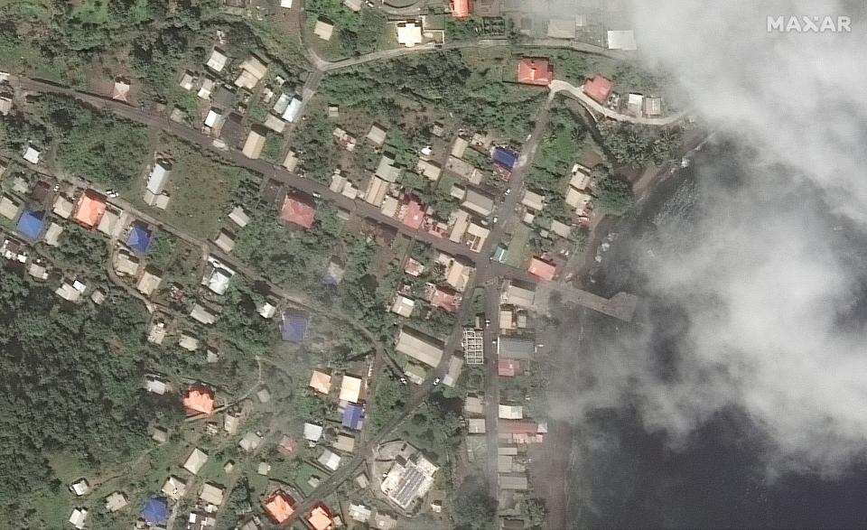 The Richmond Vale waterfront in St Vincent on 2 April, before the La Soufriere volcano eruptedvia REUTERS