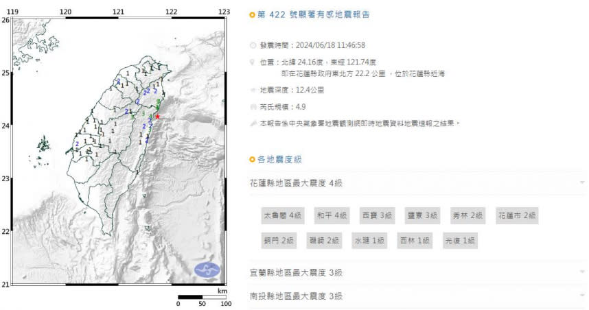 （圖／翻攝自中央氣象署）