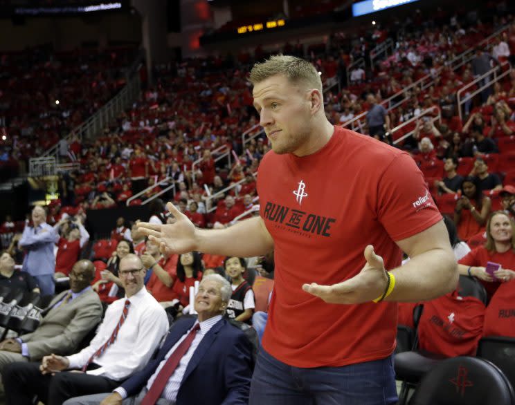 Could J.J. Watt really become an action movie star? (AP)