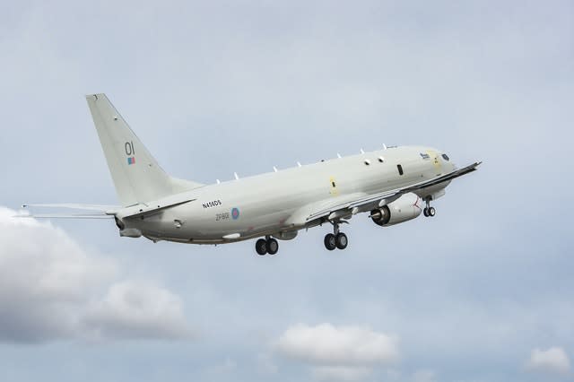 RAF Poseidon monitoring English Channel