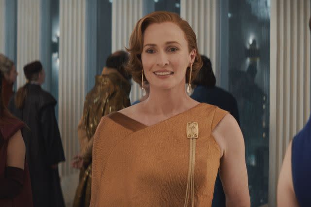 <p>Disney+/Lucasfilm Ltd.</p> Genevieve O'Reilly as Mon Mothma in 'Andor', 2022